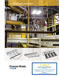 Crouse-Hinds by Eaton – IHB Series High-Bay Luminaires for Light Industrial Areas