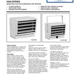 Berko Products - HUH Series Industrial Electric Horizontal Unit Heaters