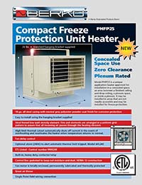 Berko Products – PHFP25 Compact Freeze Protection Unit Heater
