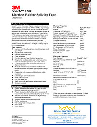 3M –  Scotch® Linerless Rubber Splicing Tape – 130C Series