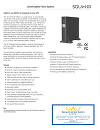 Sola-HD – S4K2UC Industrial Online UPS