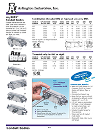 Arlington Industries – AnyBODY Aluminum Conduit Bodies