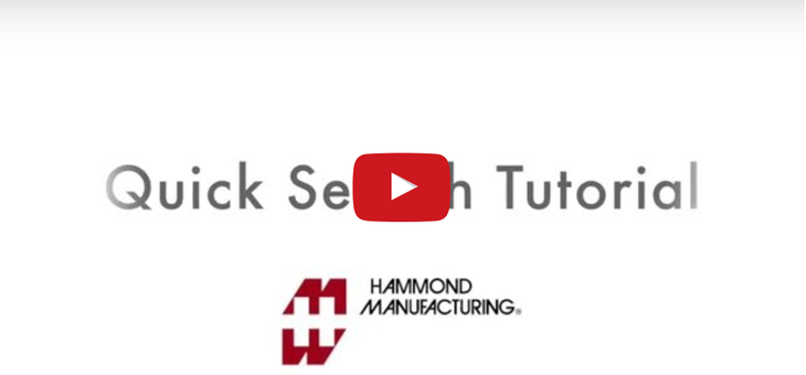 Hammond Manufacturing – Quick Search Features