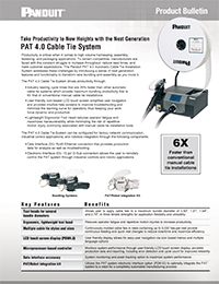 Panduit – PAT 4.0 Automatic Cable Tie Installation System