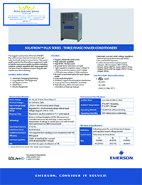 Sola HD – SOLATRON Plus Three Phase Power Conditioner