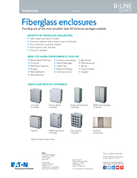 B-Line by Eaton – Fiberglass Enclosures