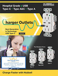 Hubbell Wiring Devices – Hospital Grade USB Type-C Charger Outlets