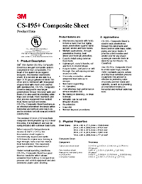 3M – Fire Barrier Composite Sheet CS-195+