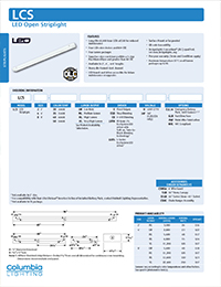 Columbia Lighting – LCS LED Open Striplights