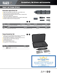 Klein Tools – Impact and Torque Screwdrivers Kit