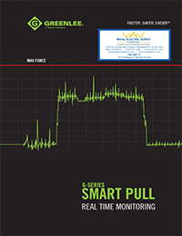 Greenlee – G-Series Smart Pull Real-Time Cable Tension Monitoring System